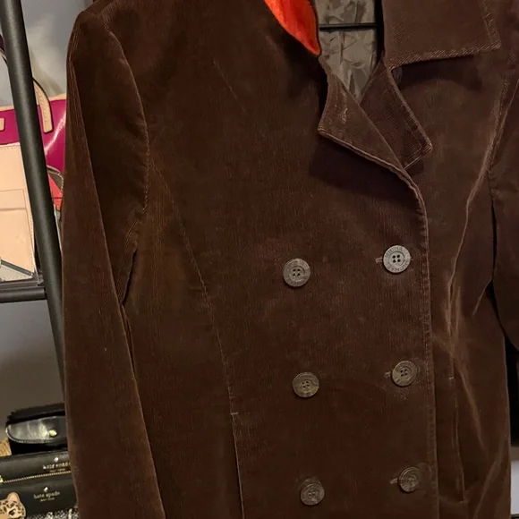 Michael Kors Women's Chocolate Pea Coat - Picture 6 of 8